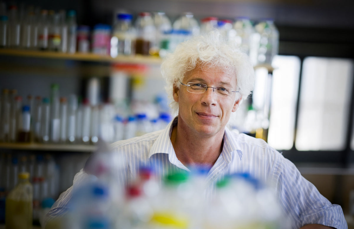 Professor Willem de Vos in the Wageningen University microbiology laboratory